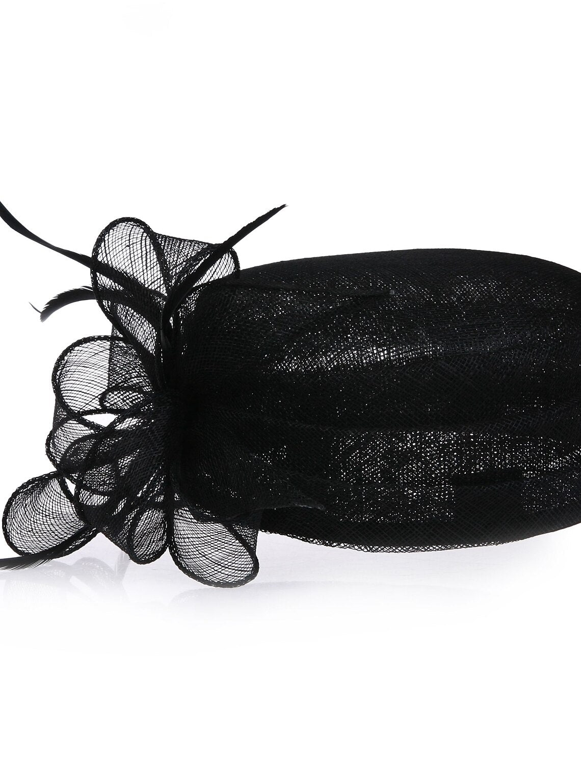 Wholesale Hats Headdress Top Hat Sinamay Hat Tea Party Beach Kentucky Derby Melbourne Cup Elegant Romantic British With Flower Lace Side Headpiece Headwear