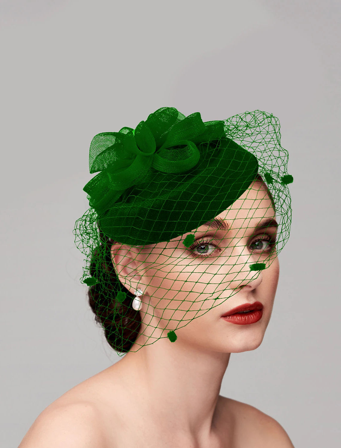 Wholesale Fascinators Hats Headpiece Feathers Net Pillbox Hat Wedding Valentine's Day Valentine Horse Race Ladies Day With Feather Cap Headpiece Headwear