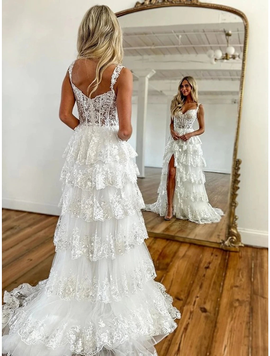 Wholesale  Mermaid / Trumpet Prom Dresses Corsets Dress Evening Party Quinceanera Court Train Sleeveless Off Shoulder Tulle with Sequin Slit