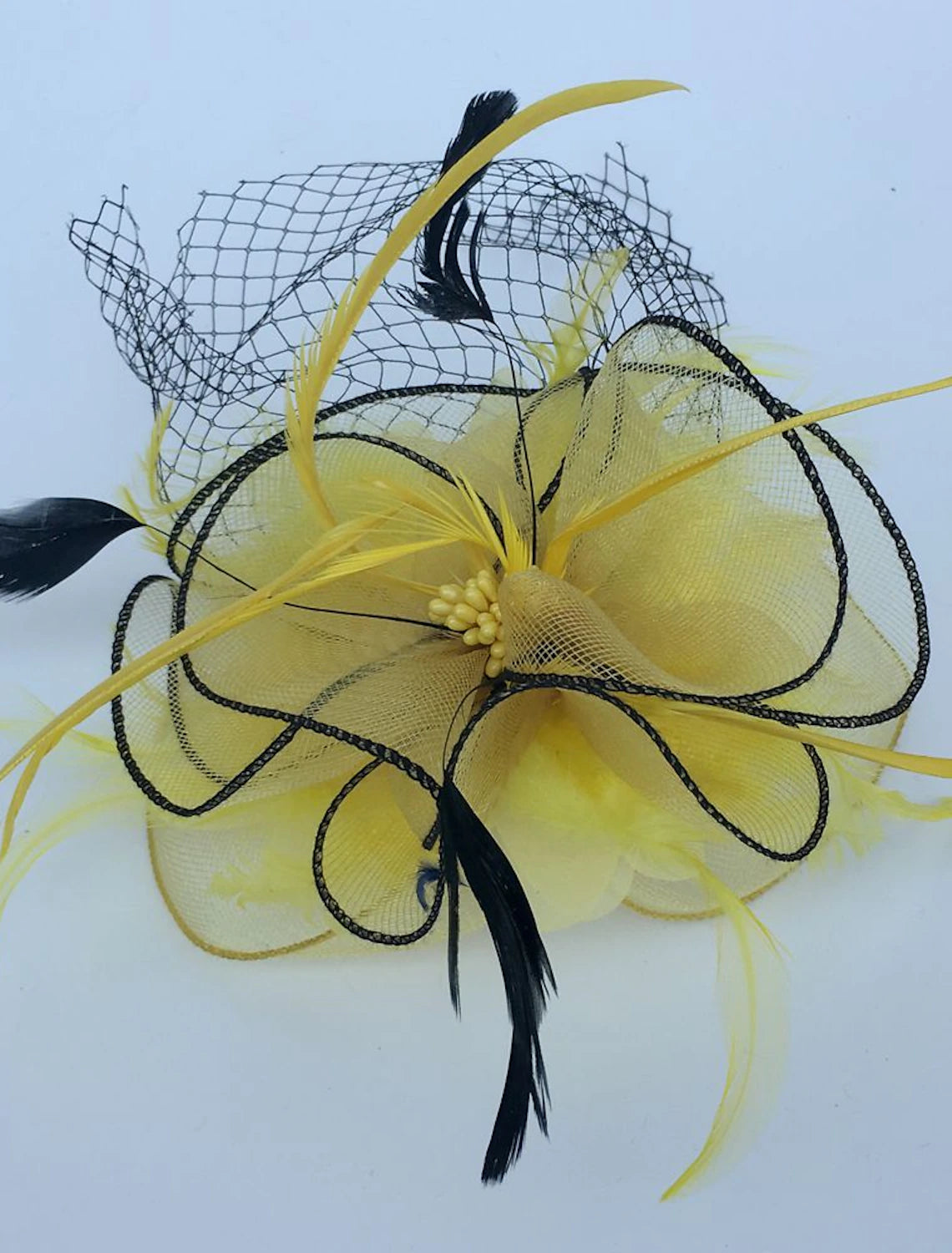 Wholesale Feather / Net Fascinators Kentucky Derby Hat / Headwear / Birdcage Veils with Floral 1PC Wedding / Special Occasion / Tea Party Headpiece