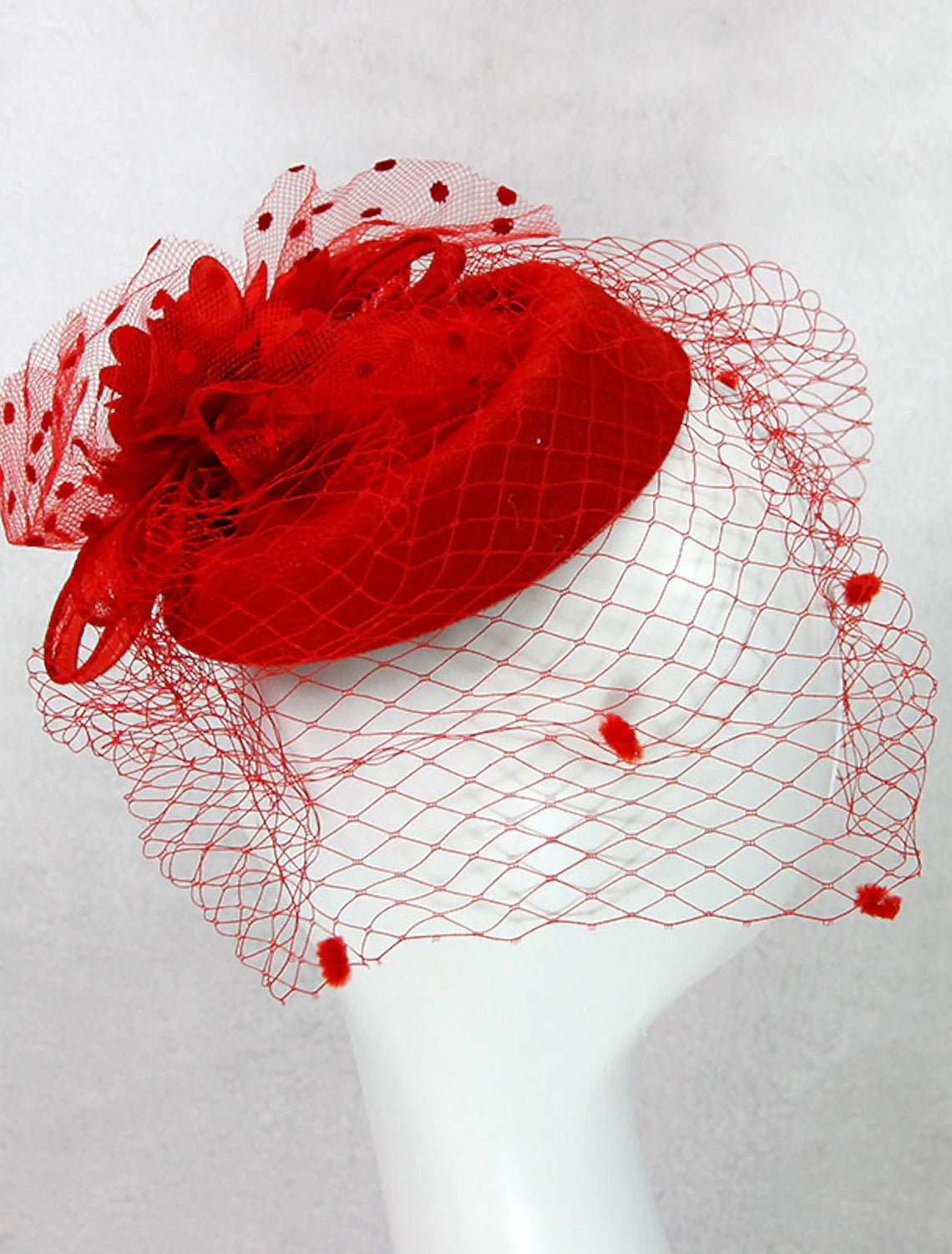 Wholesale Fascinators Kentucky Derby Hat Headwear Headpiece Net Veil Hat Wedding Ladies Day Cocktail Royal Astcot With Cap Floral Headpiece Headwear