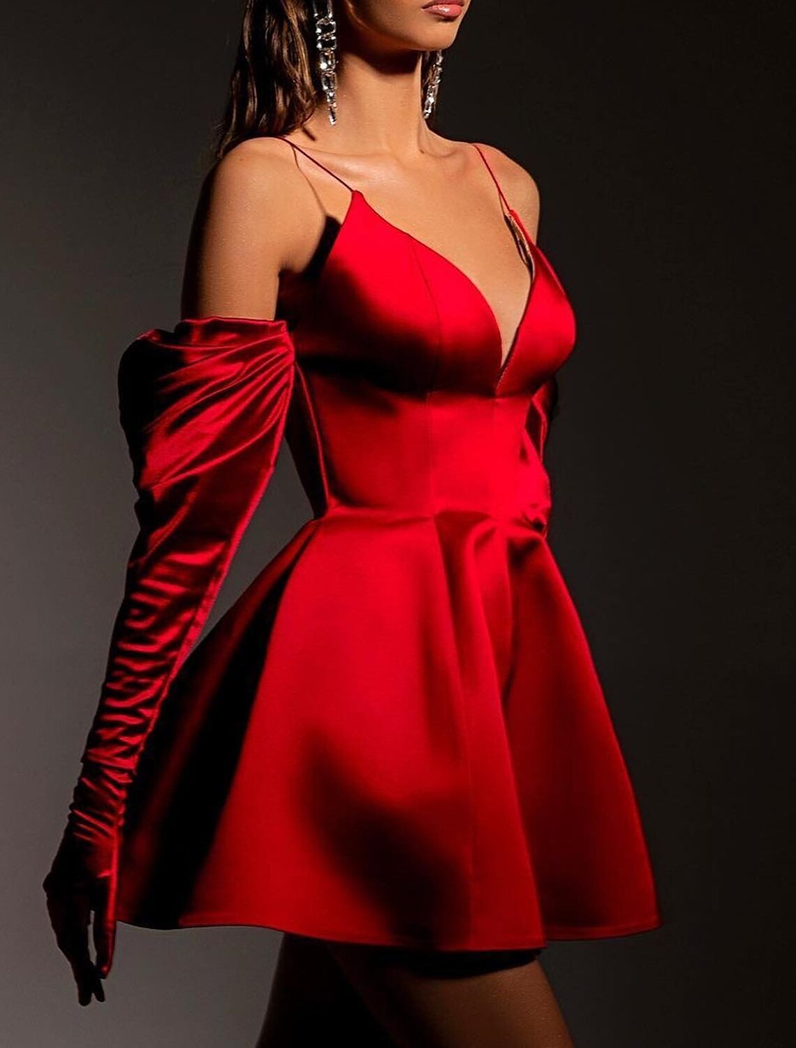 Wholesale A-Line Homecoming Dresses Princess Dress Graduation Cocktail Party Short / Mini Sleeveless Spaghetti Strap Pink Dress Charmeuse with Pleats