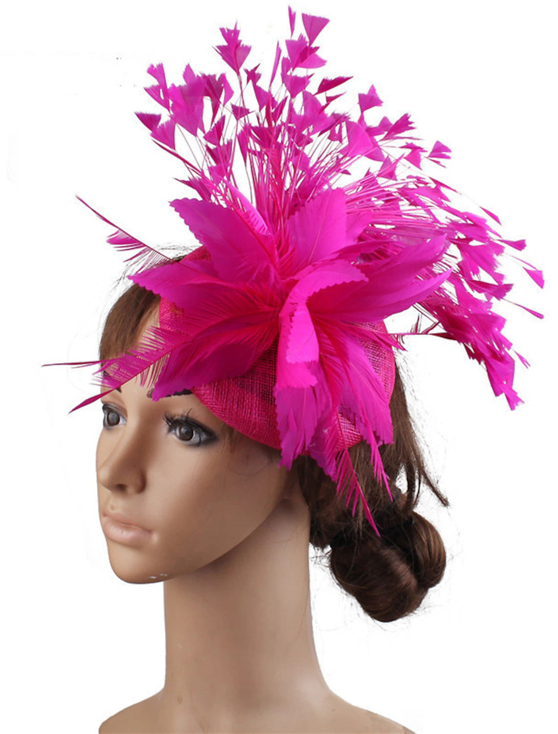 Wholesale Fascinators Sinamay Wedding Kentucky Derby Cocktail Fashion Wedding With Feather Headpiece Headwear