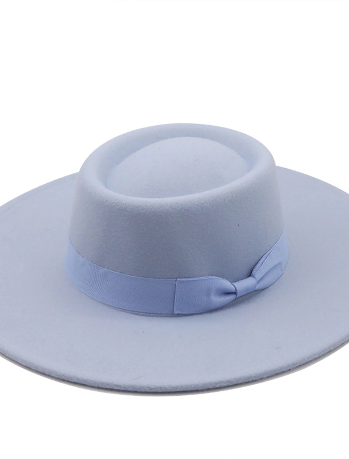 Wholesale Hats Flannel Bucket Hat Party / Evening Holiday Kentucky Derby Melbourne Cup Cocktail Simple Solid Color With Bowknot Headpiece Headwear