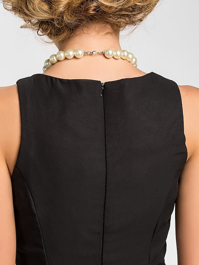 Wholesale A-Line Mother of the Bride Dress Wrap Included Jewel Neck Knee Length Chiffon 3/4 Length Sleeve with Draping