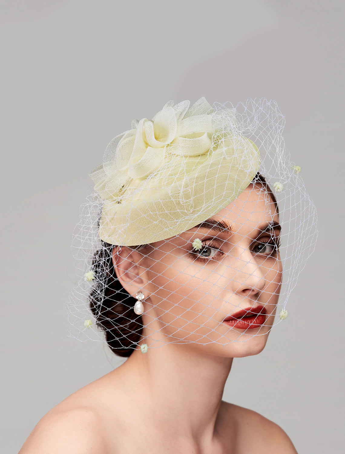 Wholesale Fascinators Hats Headpiece Feathers Net Pillbox Hat Wedding Valentine's Day Valentine Horse Race Ladies Day With Feather Cap Headpiece Headwear