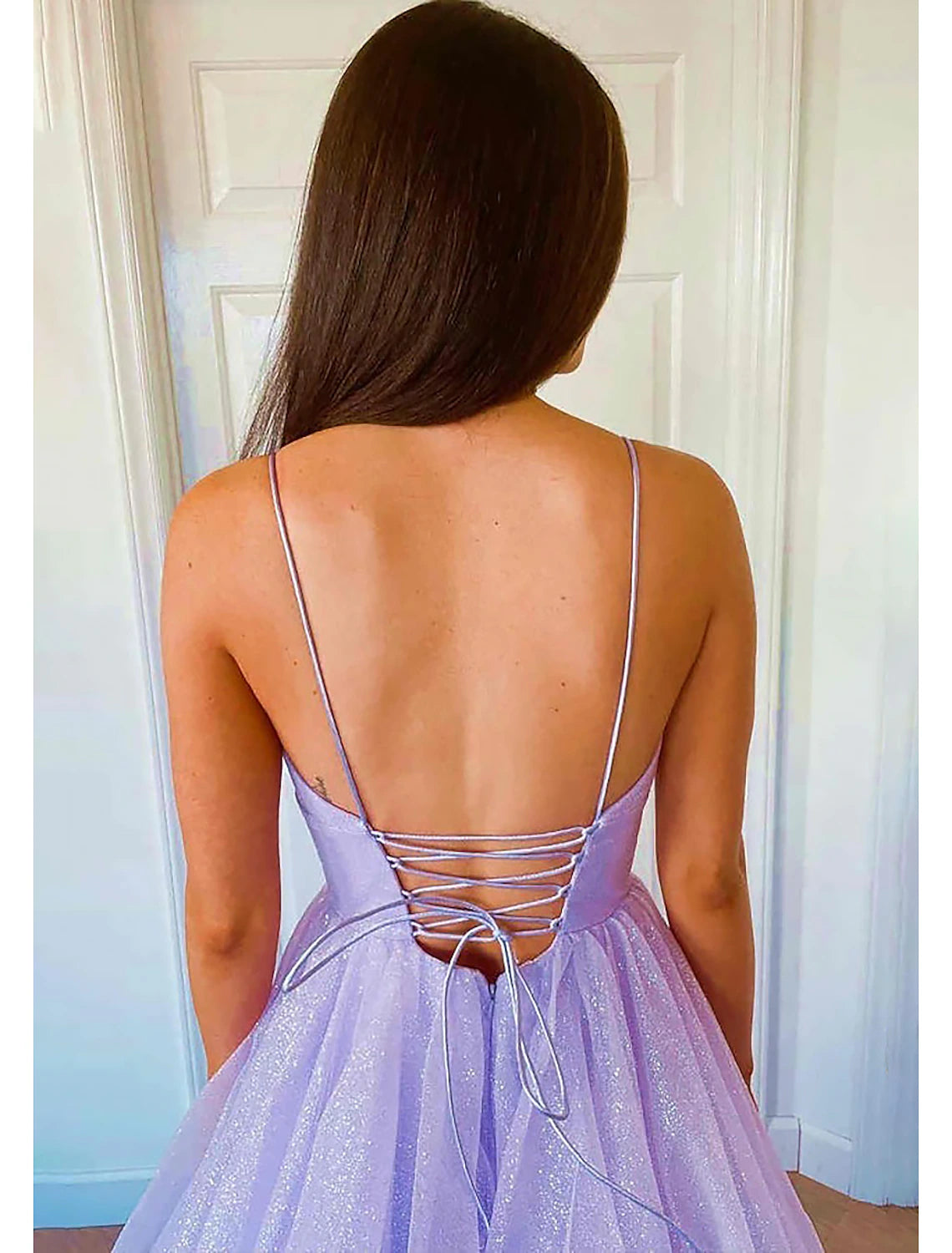 Wholesale  Ball Gown A-Line Prom Dresses Sparkle & Shine Dress Formal Wedding Party Floor Length Sleeveless Sweetheart Tulle Backless with Pleats Ruffles