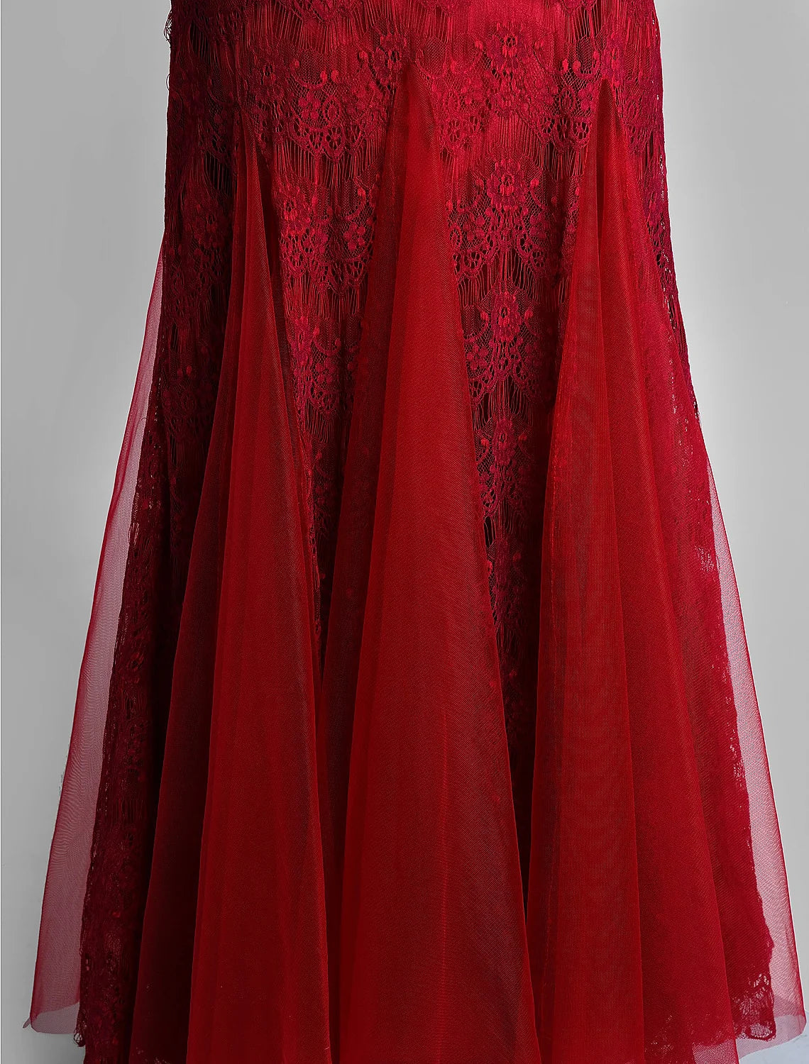 Wholesale Mermaid / Trumpet Mother of the Bride Dress Jewel Neck Ankle Length Lace Tulle Sleeveless No with Lace Crystals