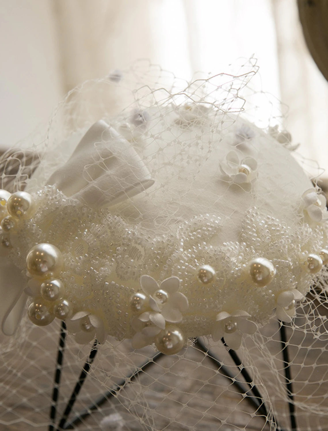 Wholesale Fascinators Kentucky Derby Hat Fabric Bucket Hat Horse Race Ladies Day Melbourne Cup Flower Elegant With Imitation Pearl Floral Headpiece Headwear