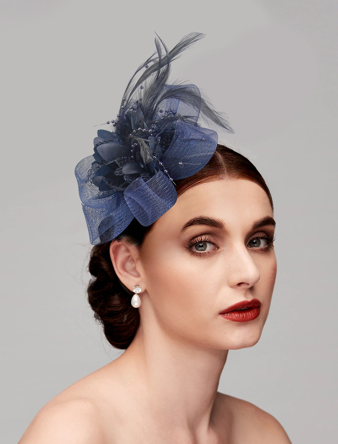 Wholesale Tulle / Feather / Net Headbands / Fascinators / Hats with 1 Piece Wedding / Special Occasion / Tea Party Headpiece