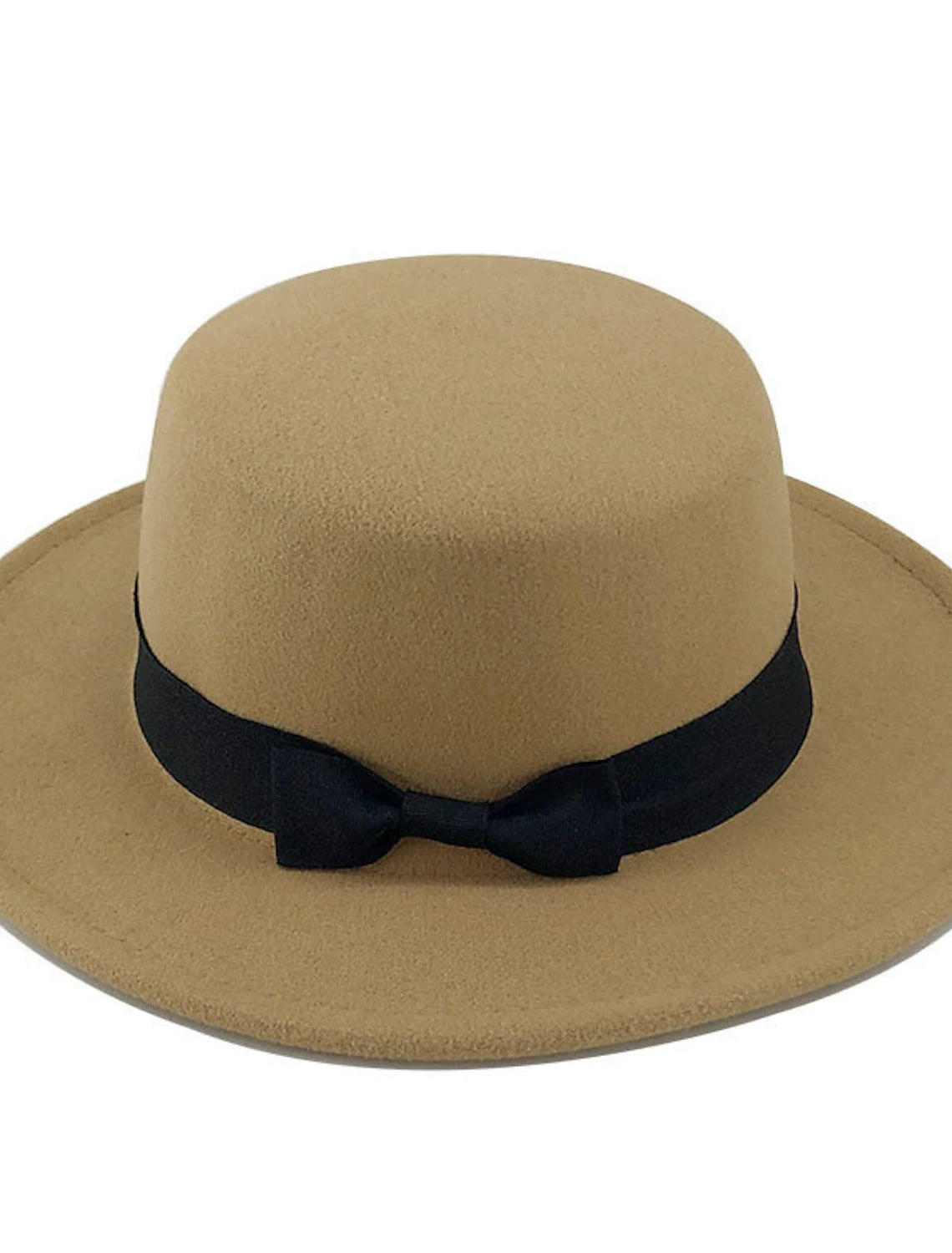 Wholesale Hats Wool Fedora Hat Holiday Horse Race St.Patrick's Day Cocktail Royal Astcot Elegant Lady With Bowknot Headpiece Headwear