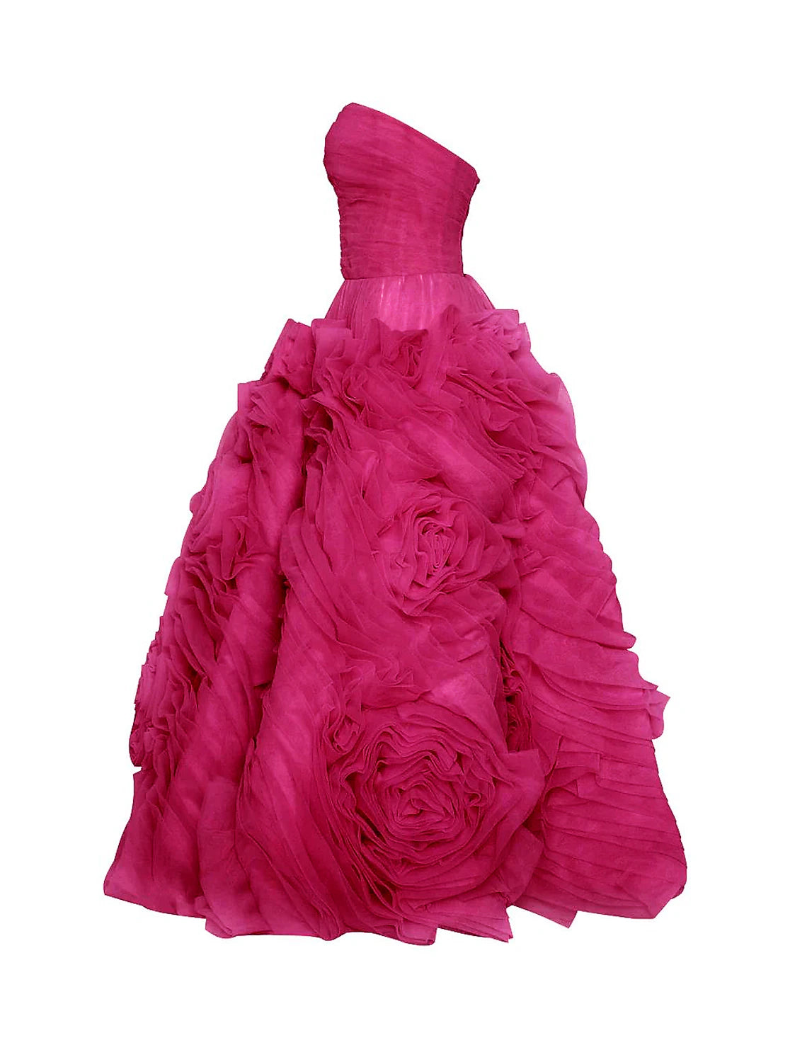 Wholesale A-Line Prom Dresses Floral Dress Masquerade Ankle Length Sleeveless Strapless Tulle Backless with Floral