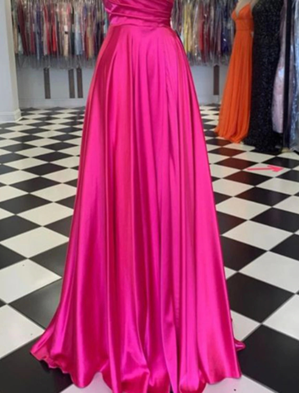 Wholesale  A-Line Prom Dresses Sexy Dress Formal Wedding Guest Floor Length Sleeveless Spaghetti Strap Bridesmaid Dress Charmeuse with Slit
