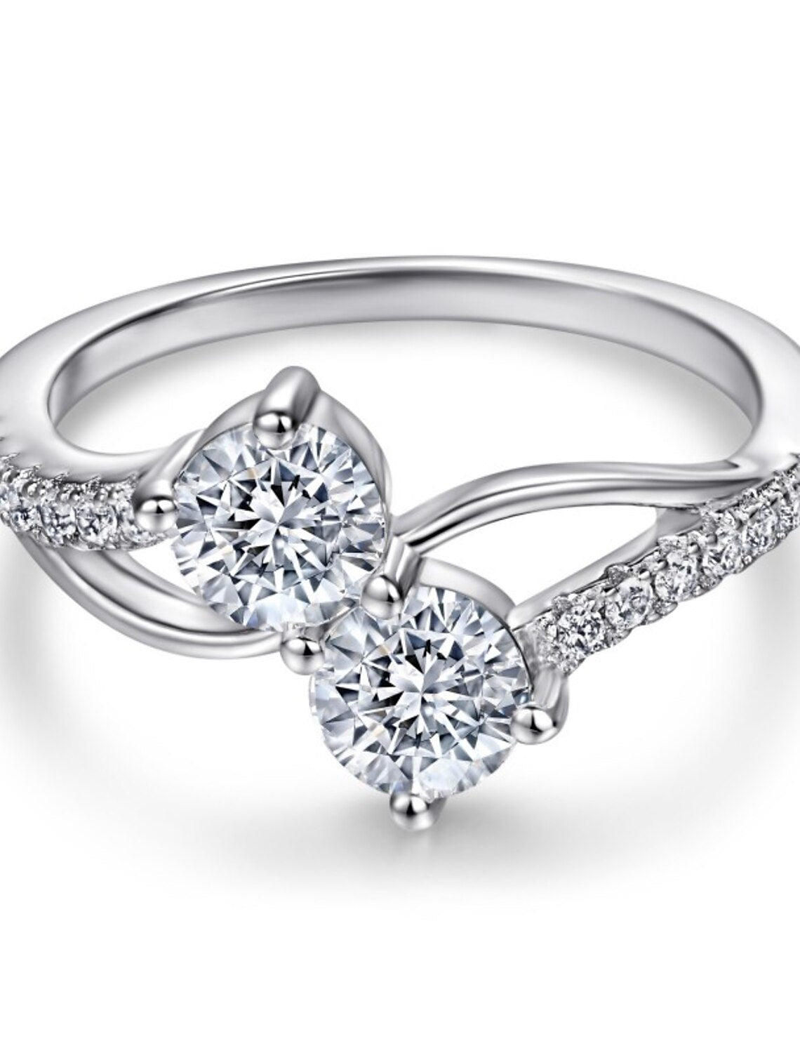 Wholesale Wedding Ring Wedding Classic Silver S925 Sterling Silver Precious Stylish Simple 1PC Zircon