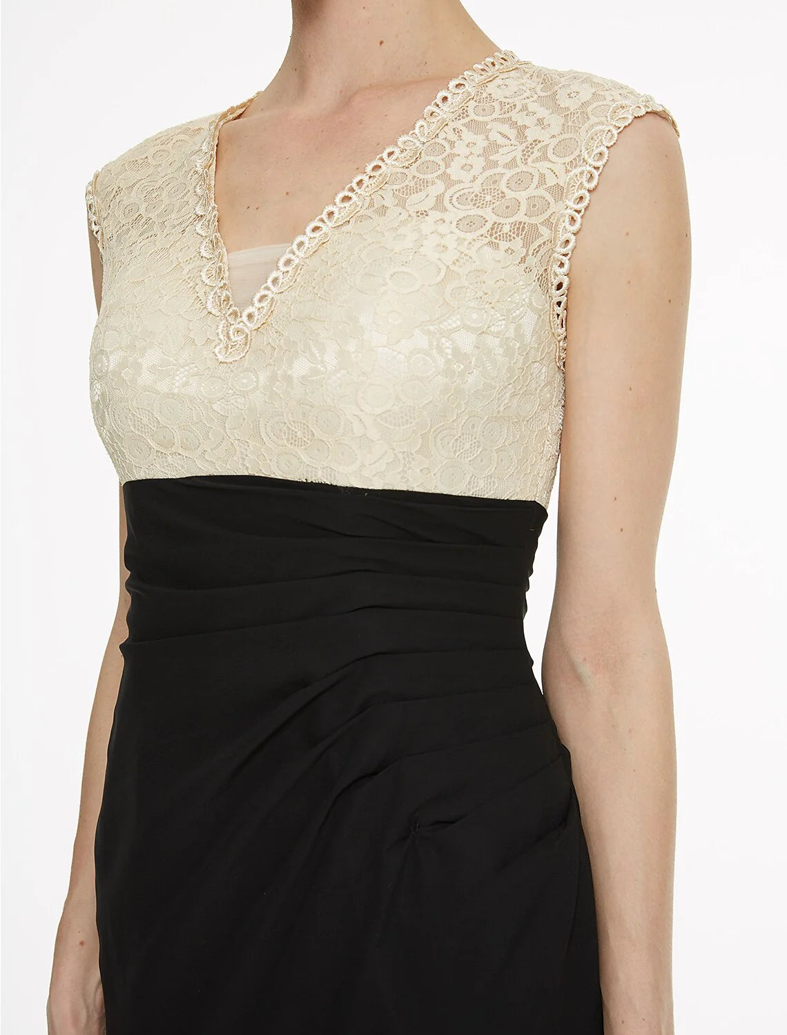 Wholesale Sheath / Column V Neck Floor Length Chiffon / Lace Mother of the Bride Dress with Lace