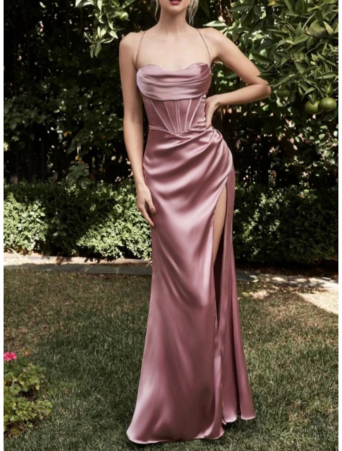 Wholesale Mermaid / Trumpet Bridesmaid Dress Off Shoulder Sleeveless Blue Floor Length Chiffon with Split Front / Ruching