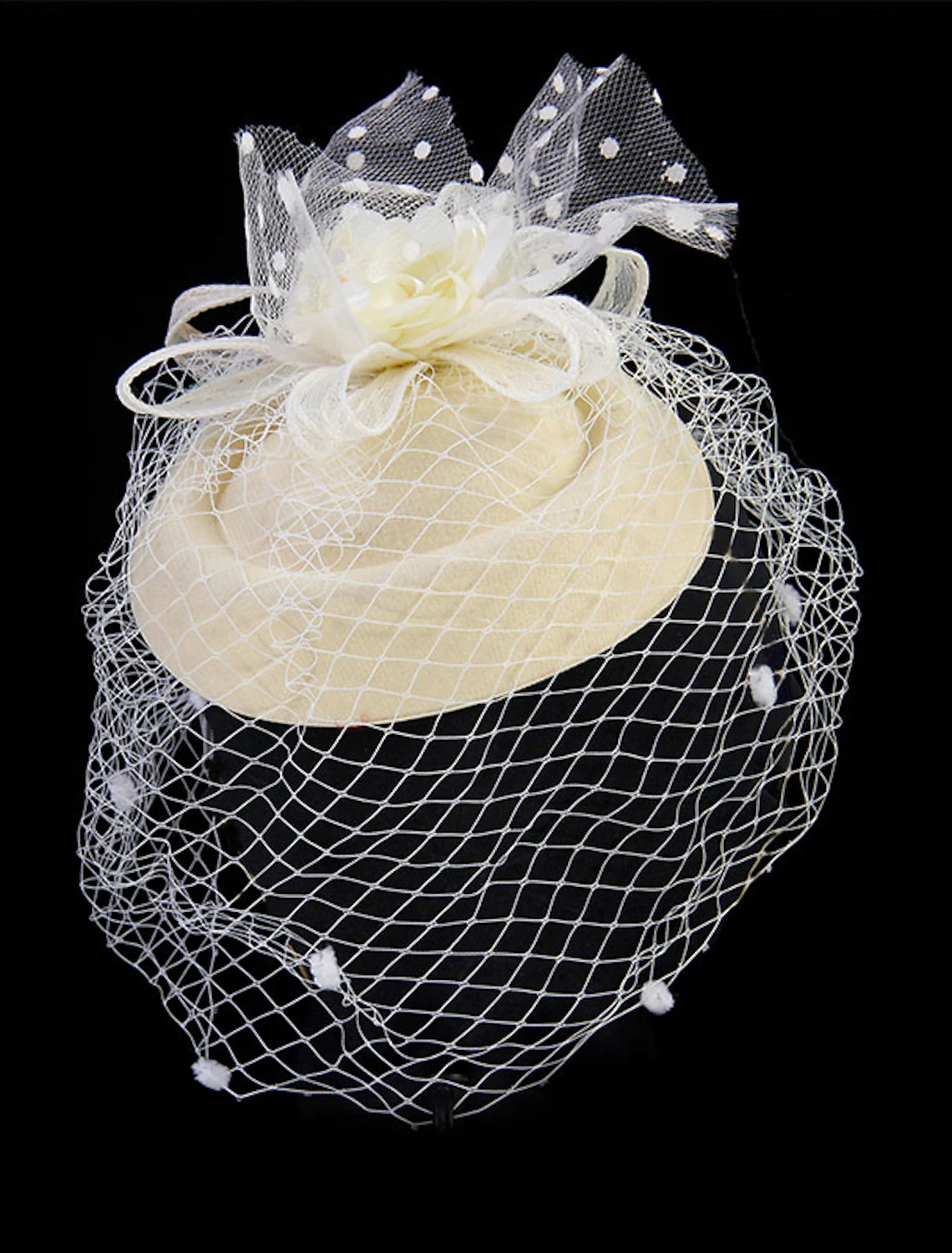 Wholesale Fascinators Kentucky Derby Hat Headwear Headpiece Net Veil Hat Wedding Ladies Day Cocktail Royal Astcot With Cap Floral Headpiece Headwear