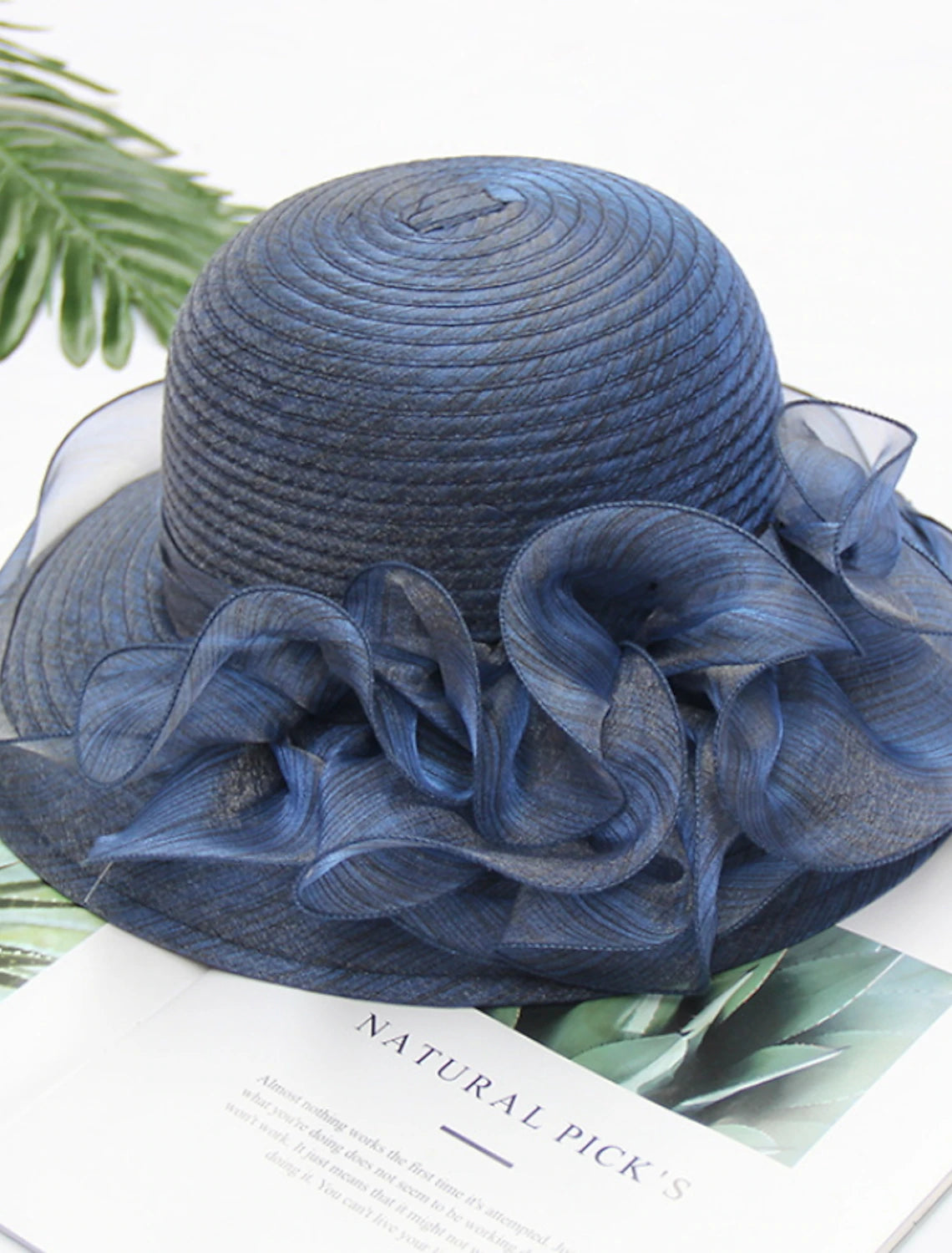 Wholesale Hats Net Sun Hat Casual Holiday Valentine's Day Valentine Melbourne Cup Fashion With Flower Headpiece Headwear