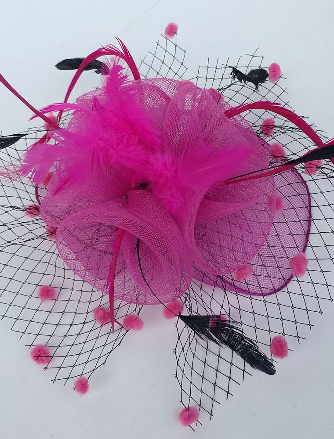 Wholesale Feather / Net Fascinators Kentucky Derby Hat / Birdcage Veils with 1 Piece Wedding / Party / Evening / Ladies Day Headpiece