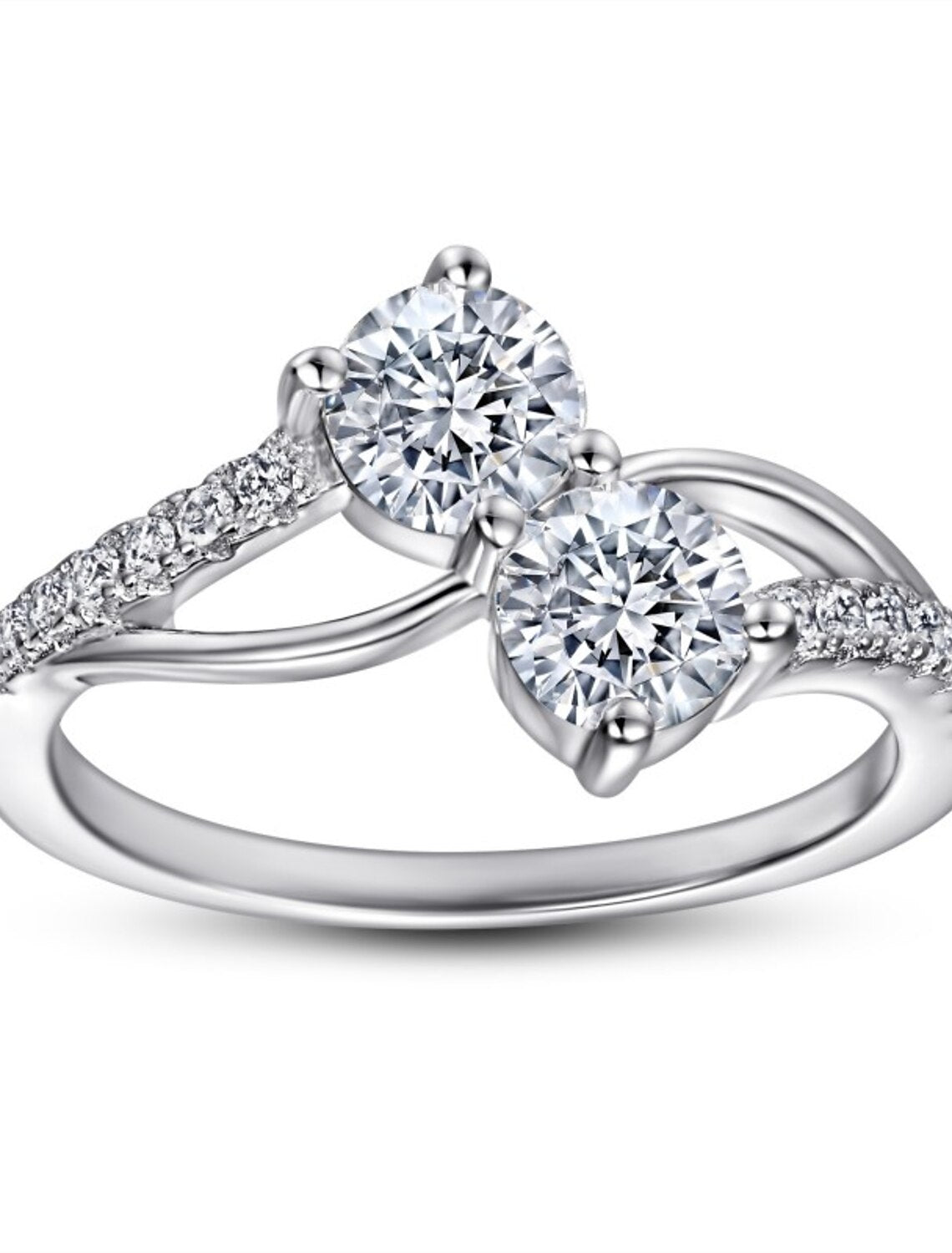 Wholesale Wedding Ring Wedding Classic Silver S925 Sterling Silver Precious Stylish Simple 1PC Zircon