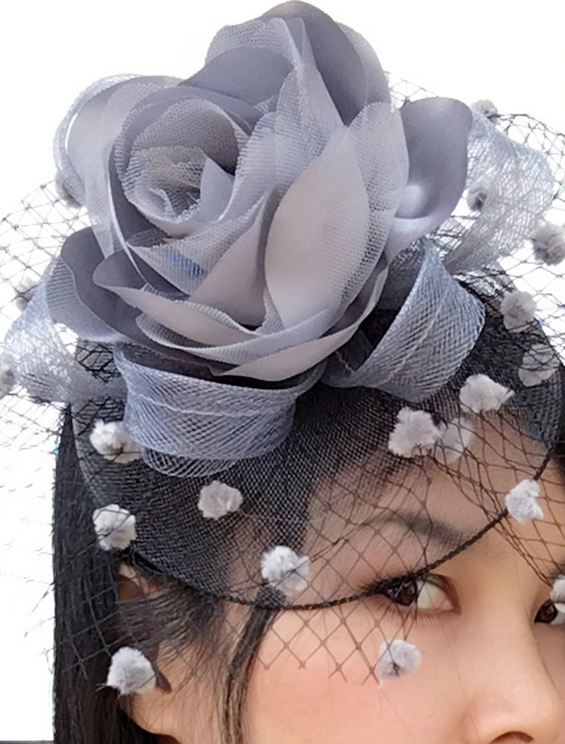 Wholesale Net / Satin Fascinators / Flowers / Birdcage Veils with 1 Piece Wedding / Special Occasion / Casual Headpiece