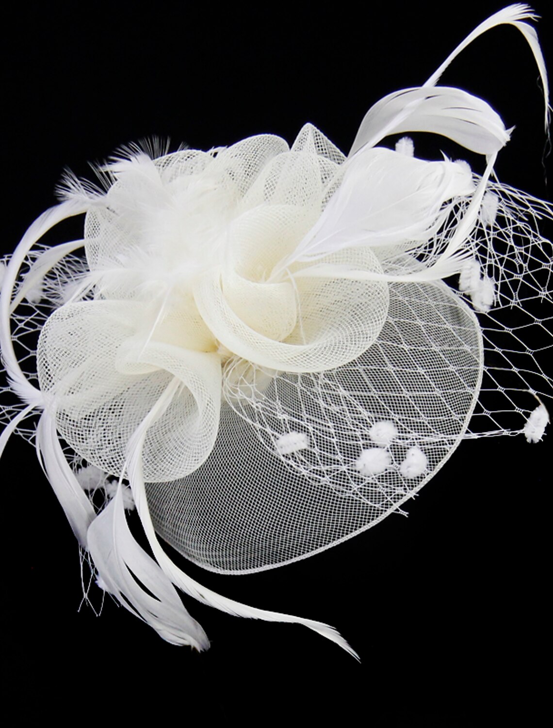 Wholesale Feather / Net Fascinators Kentucky Derby Hat / Birdcage Veils with 1 Piece Wedding / Party / Evening / Ladies Day Headpiece