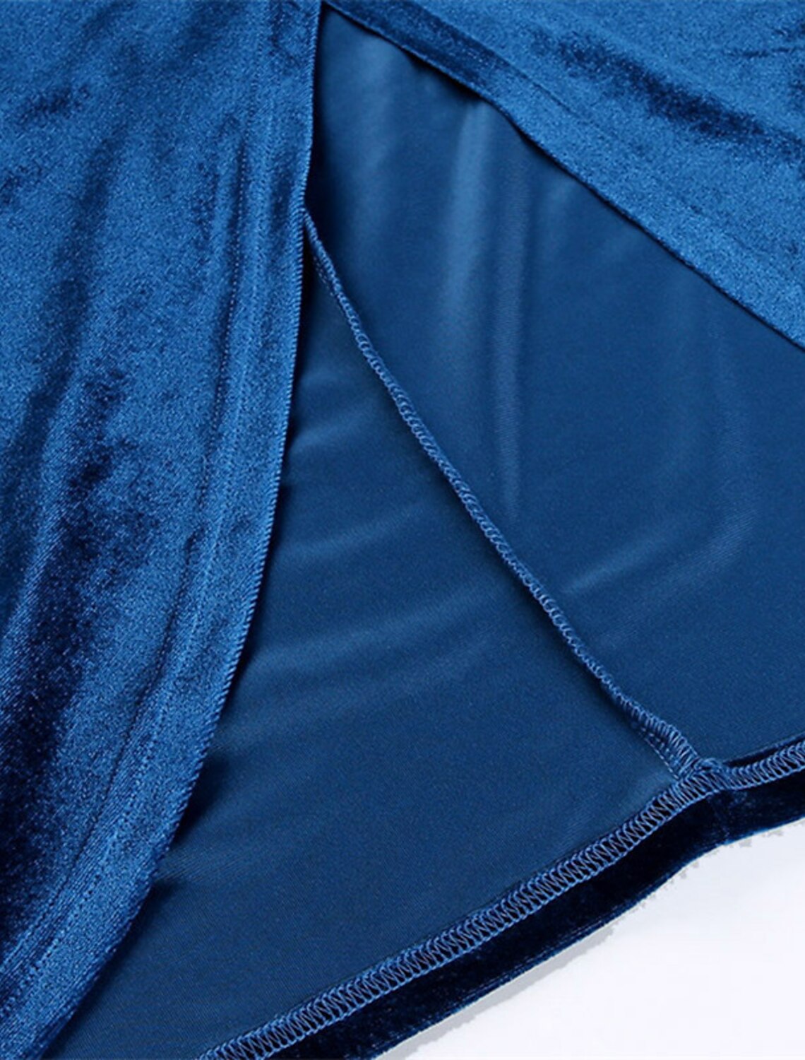 Wholesale Sheath / Column Cocktail Dresses Party Dress Cocktail Party Birthday Knee Length Short Sleeve Off Shoulder Velvet with Ruched Slit