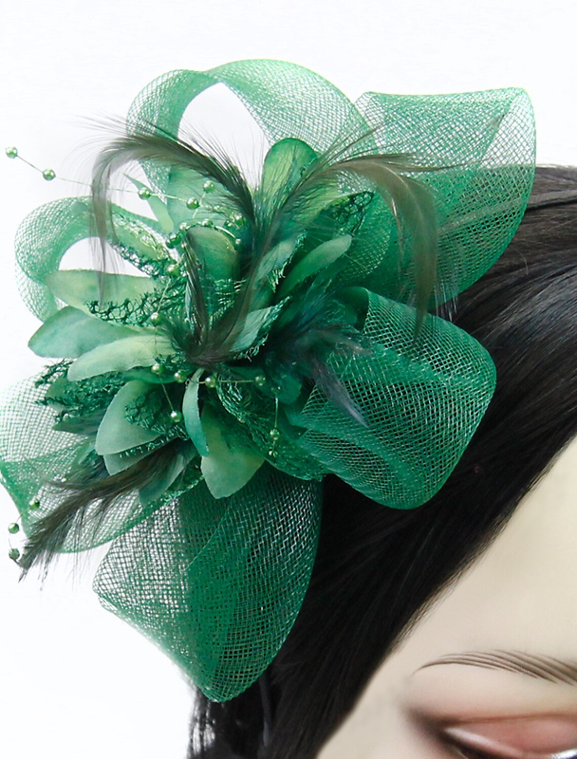 Wholesale Tulle / Feather / Net Headbands / Fascinators / Hats with 1 Piece Wedding / Special Occasion / Tea Party Headpiece