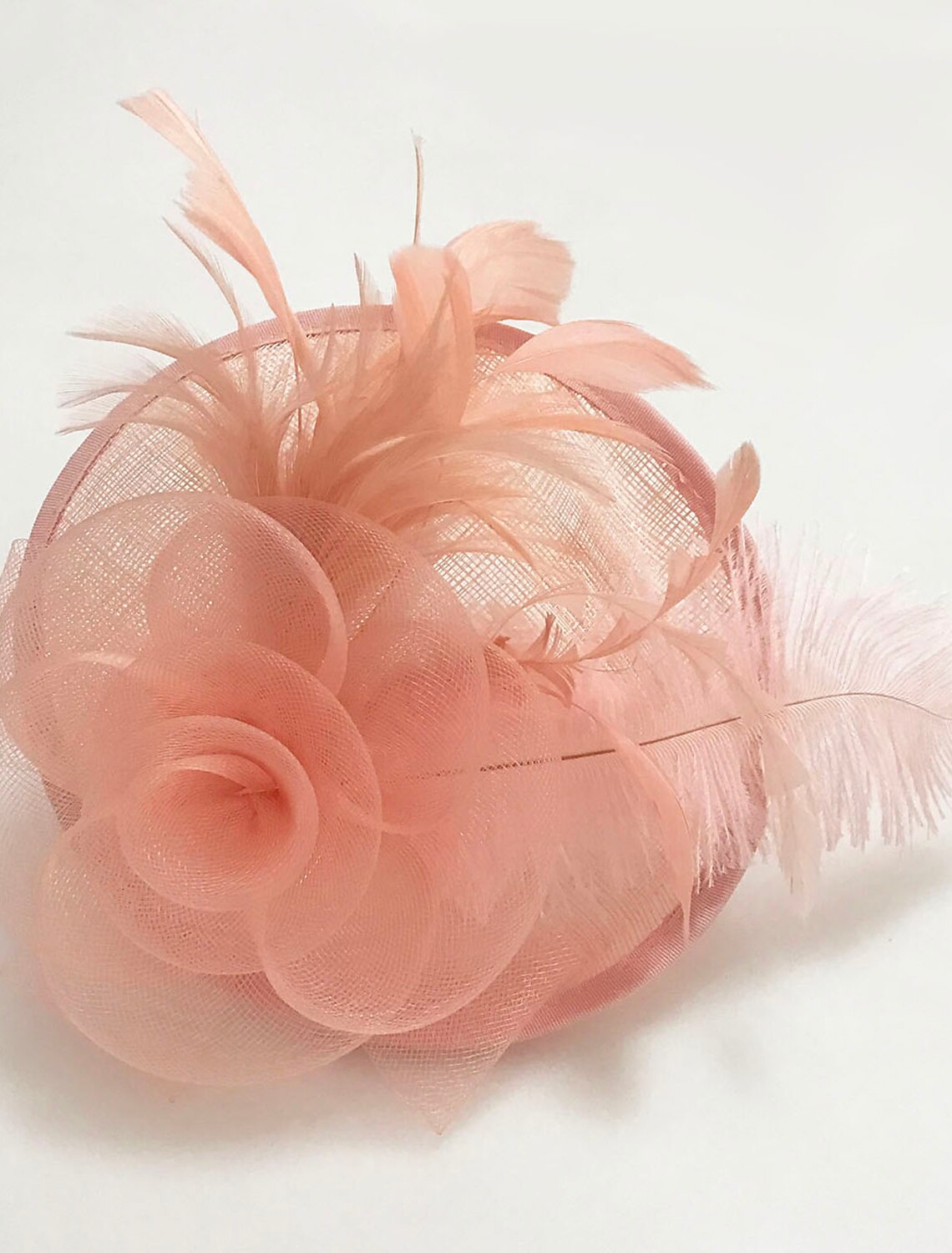 Wholesale Feather / Net Fascinators Kentucky Derby Hat / Flowers / Headwear with Floral 1PC Special Occasion / Horse Race / Ladies Day Headpiece