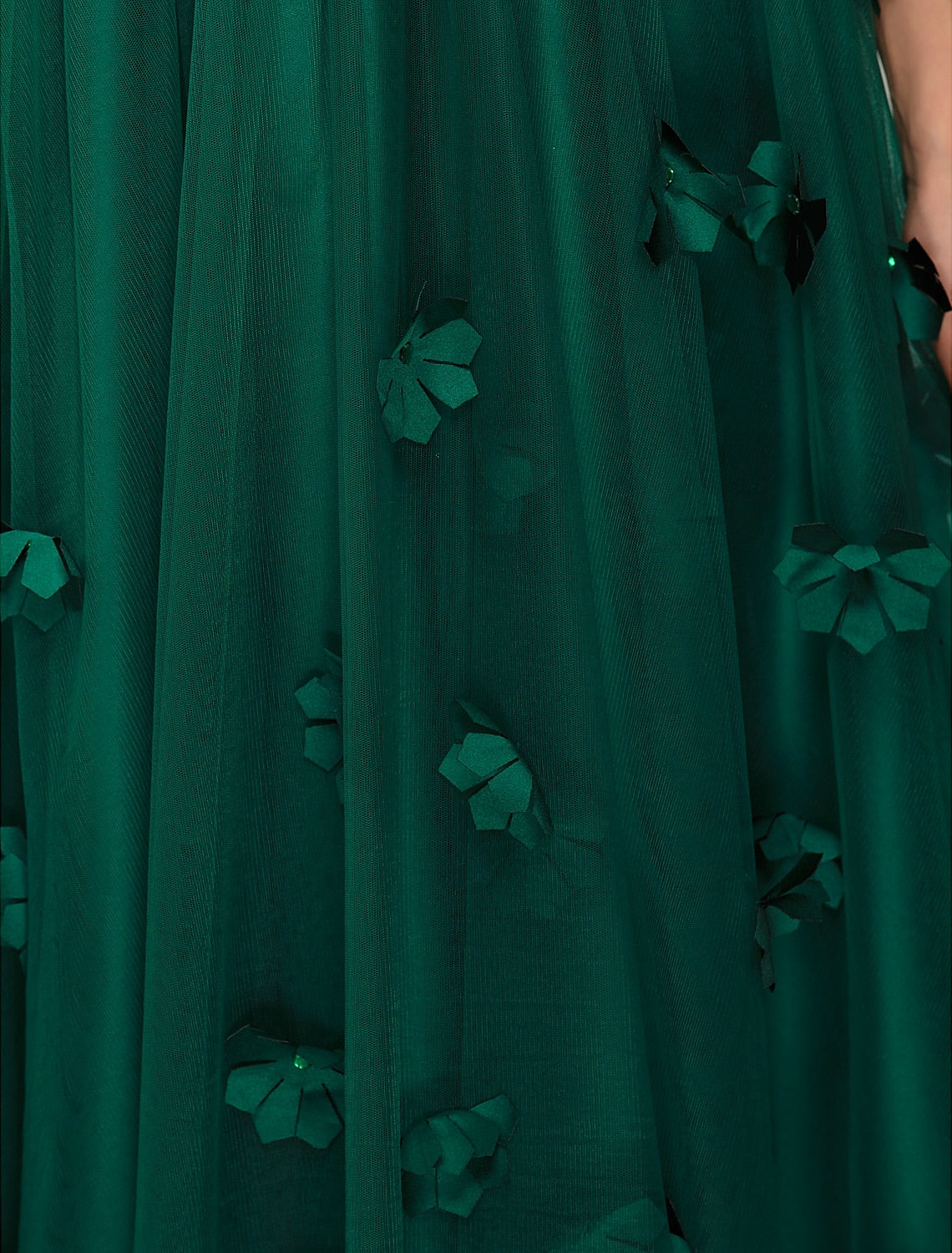 Wholesale  A-Line Floral Dress Wedding Guest Prom Floor Length Short Sleeve Boat Neck Tulle with Crystals Appliques