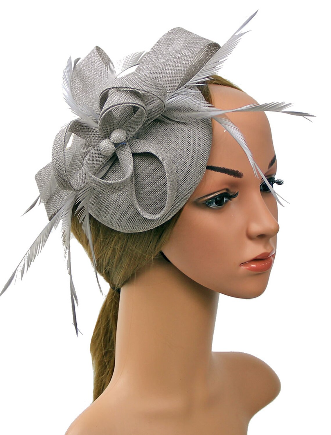 Wholesale Fascinators Kentucky Derby Hat Headwear Polyester / Polyamide Bucket Hat Pillbox Hat Holiday Melbourne Cup Cocktail Royal Astcot With Feather Appliques Headpiece Headwear