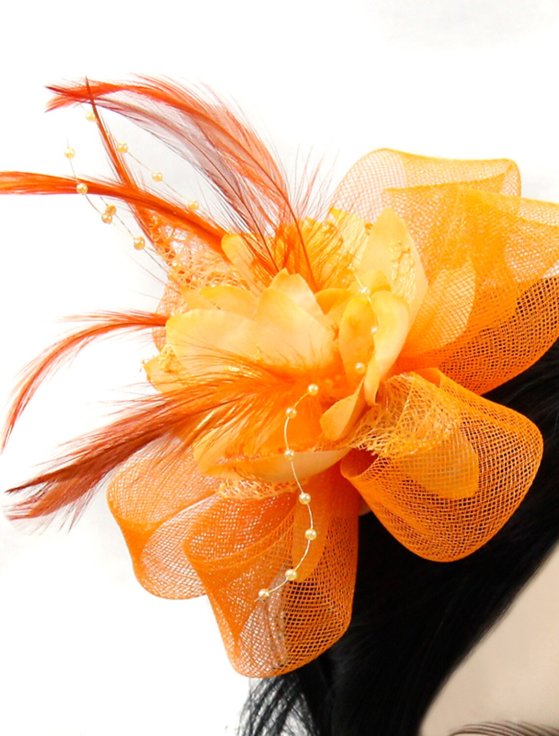 Wholesale Tulle / Feather / Net Headbands / Fascinators / Hats with 1 Piece Wedding / Special Occasion / Tea Party Headpiece