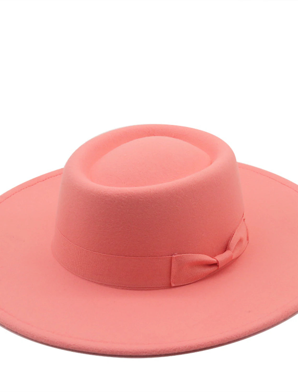 Wholesale Hats Flannel Bucket Hat Party / Evening Holiday Kentucky Derby Melbourne Cup Cocktail Simple Solid Color With Bowknot Headpiece Headwear