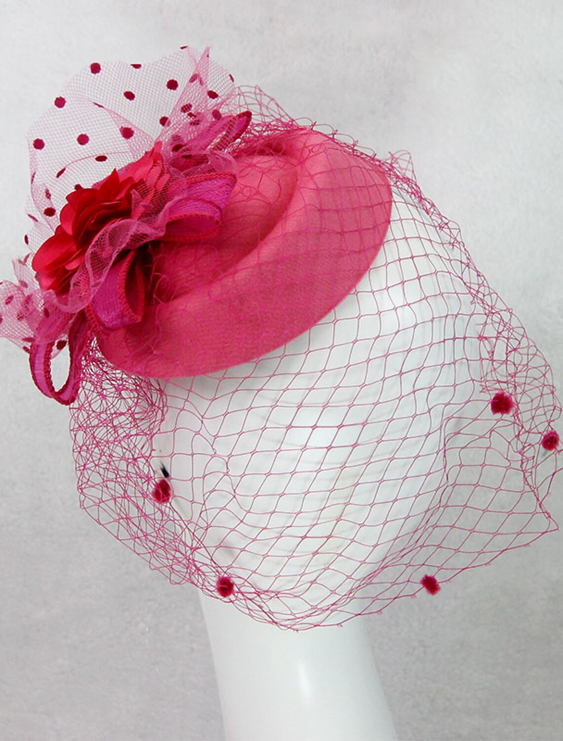 Wholesale Fascinators Kentucky Derby Hat Headwear Headpiece Net Veil Hat Wedding Ladies Day Cocktail Royal Astcot With Cap Floral Headpiece Headwear