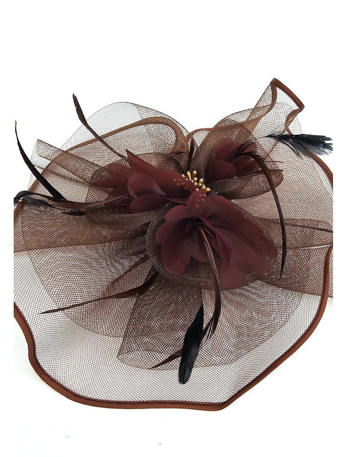Wholesale Tulle / Feather / Net Kentucky Derby Hat / Fascinators / Hats with 1 Piece Wedding / Special Occasion / Tea Party Headpiece