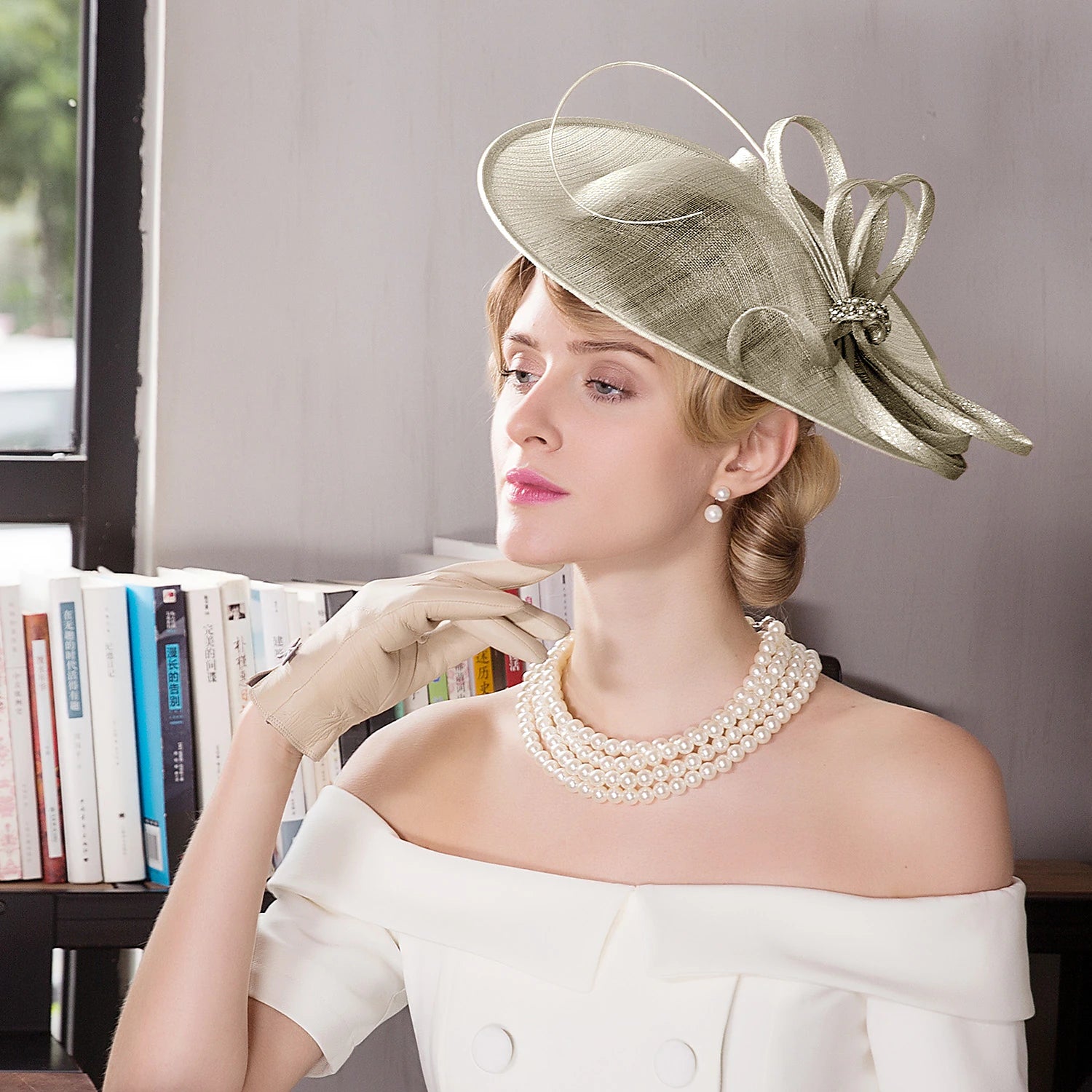 Wholesale Flax / Rhinestone / Feather Kentucky Derby Hat / Fascinators / Hats with Floral 1pc Wedding / Special Occasion / Tea Party Headpiece