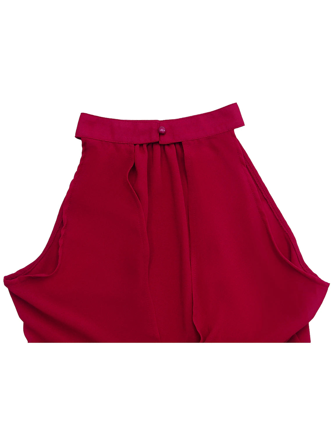 Wholesale A-Line High Waisted Cocktail Party Dress Halter Neck V Back Engagement Semi-formal Dance Sleeveless Knee Length Chiffon with Sleek Tier