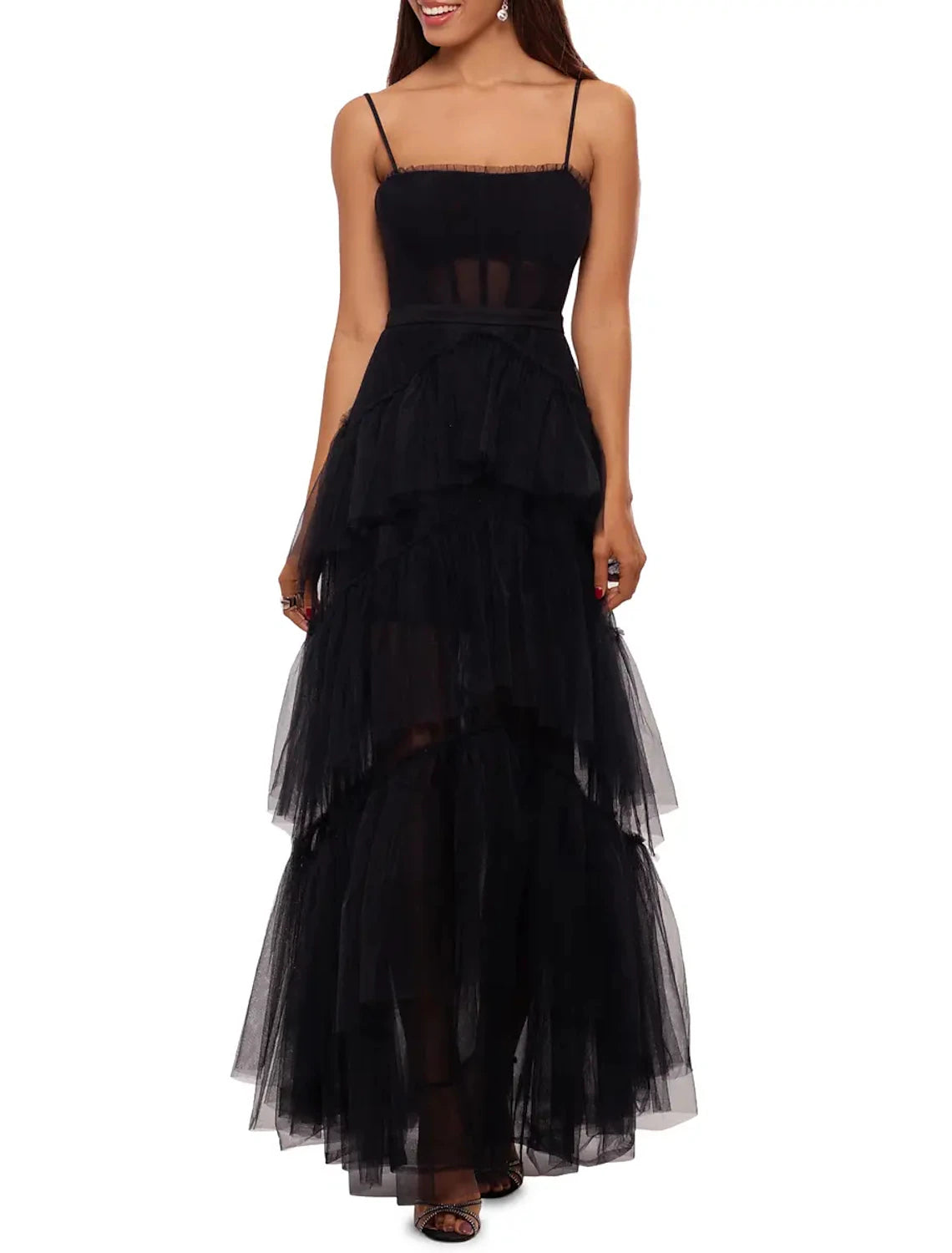 Wholesale Ball Gown Prom Dresses Elegant Dress Formal Prom Floor Length Sleeveless Spaghetti Strap Tulle with Ruched