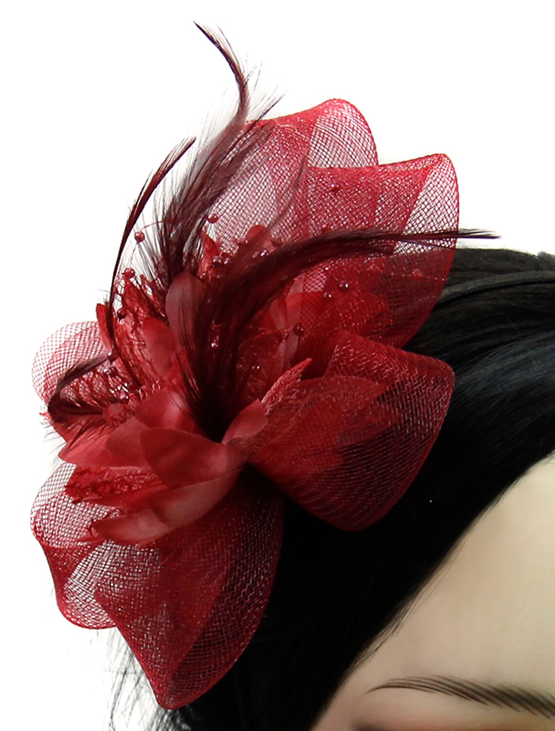 Wholesale Tulle / Feather / Net Headbands / Fascinators / Hats with 1 Piece Wedding / Special Occasion / Tea Party Headpiece