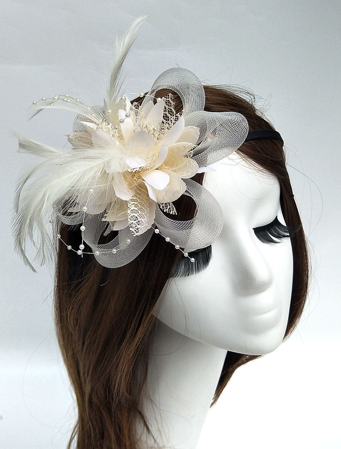 Wholesale Tulle / Feather / Net Headbands / Fascinators / Hats with 1 Piece Wedding / Special Occasion / Tea Party Headpiece