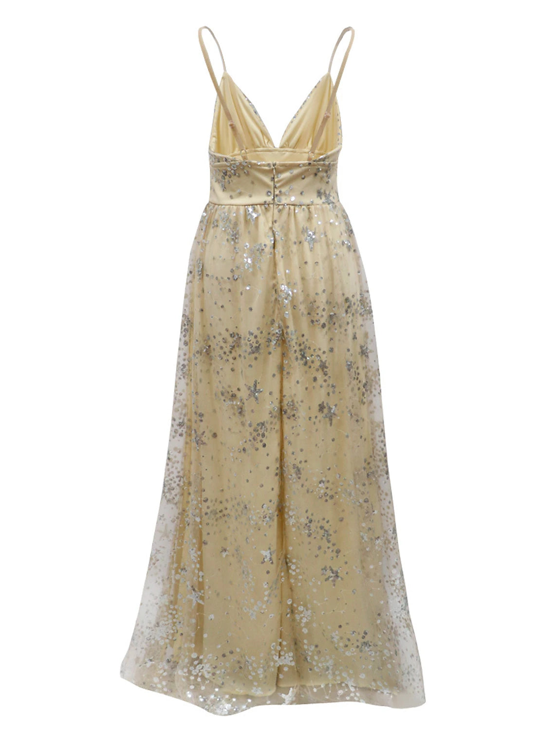 Wholesale A-Line Prom Dresses Sparkle Dress Wedding Guest Homecoming Floor Length Sleeveless V Neck Tulle with Sequin Tiered