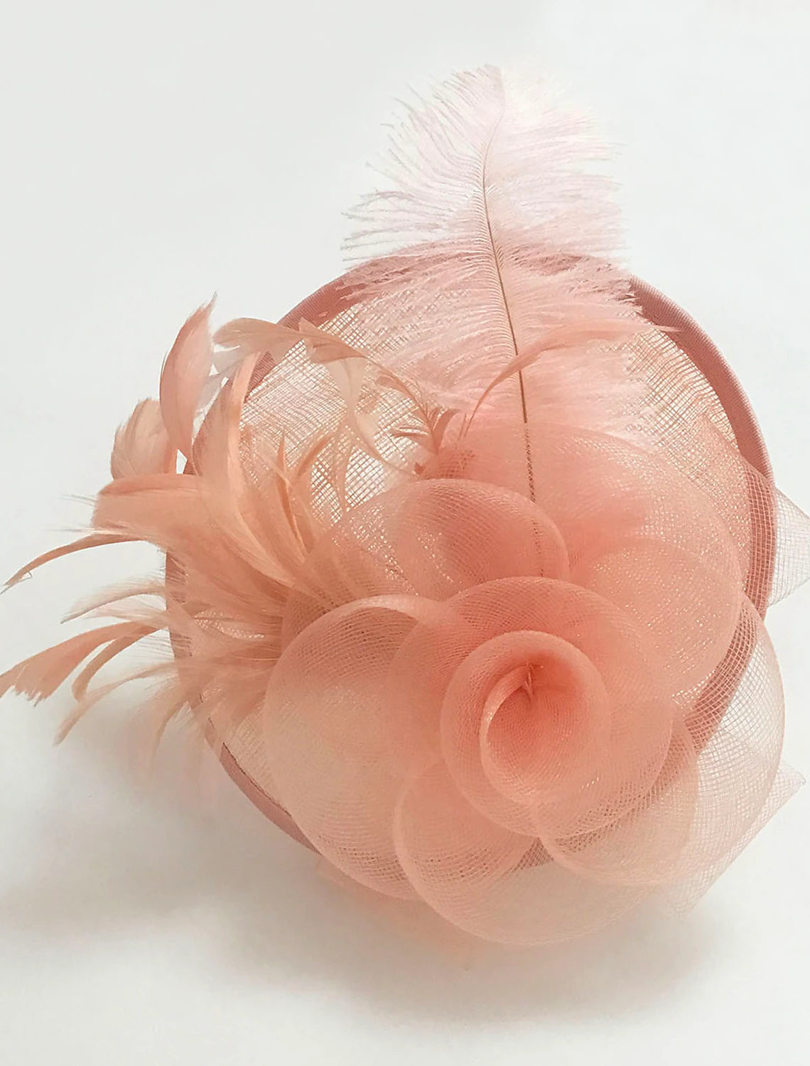 Wholesale Feather / Net Fascinators Kentucky Derby Hat / Flowers / Headwear with Floral 1PC Special Occasion / Horse Race / Ladies Day Headpiece