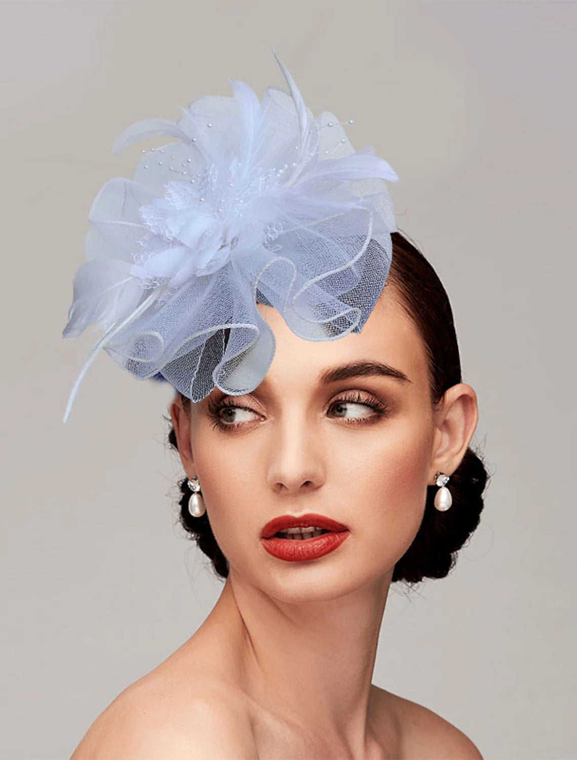 Wholesale Feather / Net Headbands / Fascinators Kentucky Derby Hat with 1 Piece Wedding / Party / Evening / Tea Party Headpiece