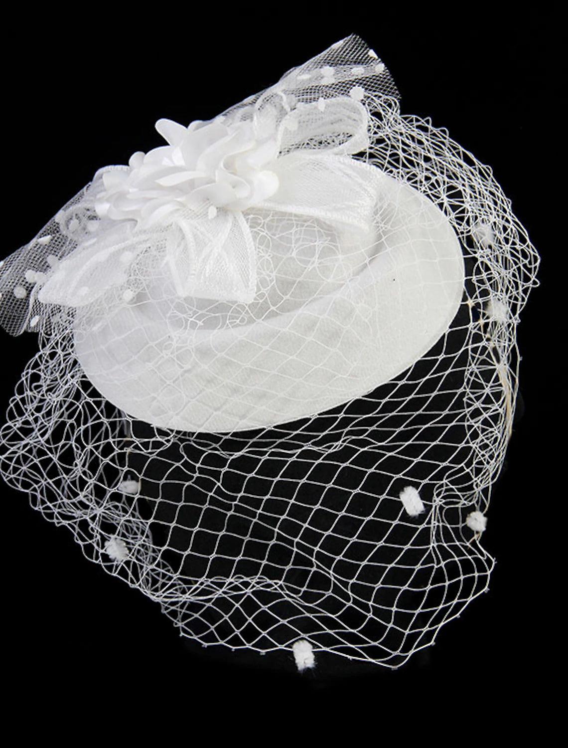 Wholesale Fascinators Kentucky Derby Hat Headwear Headpiece Net Veil Hat Wedding Ladies Day Cocktail Royal Astcot With Cap Floral Headpiece Headwear