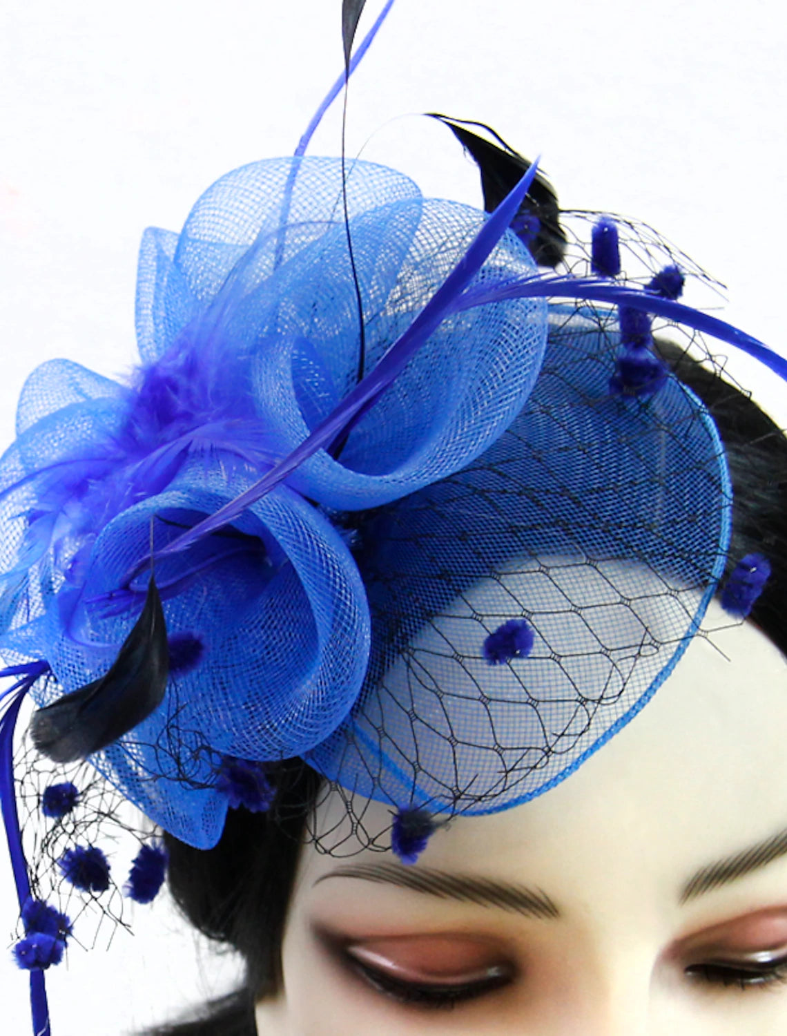 Wholesale Feather / Net Fascinators Kentucky Derby Hat / Birdcage Veils with 1 Piece Wedding / Party / Evening / Ladies Day Headpiece