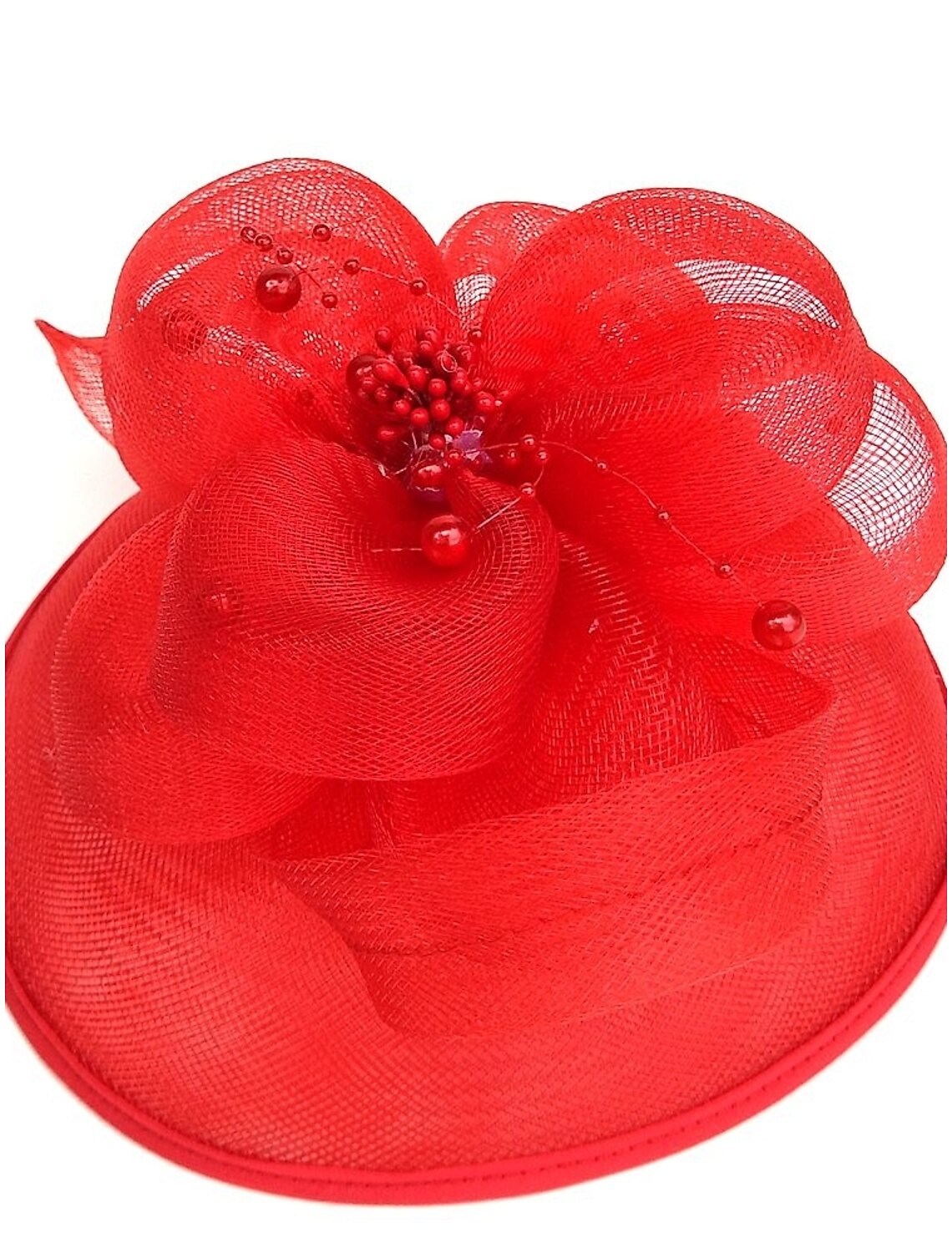 Wholesale Net Fascinators Kentucky Derby Hat/ Birdcage Veils with 1 Piece Wedding / Special Occasion / Tea Party Headpiece