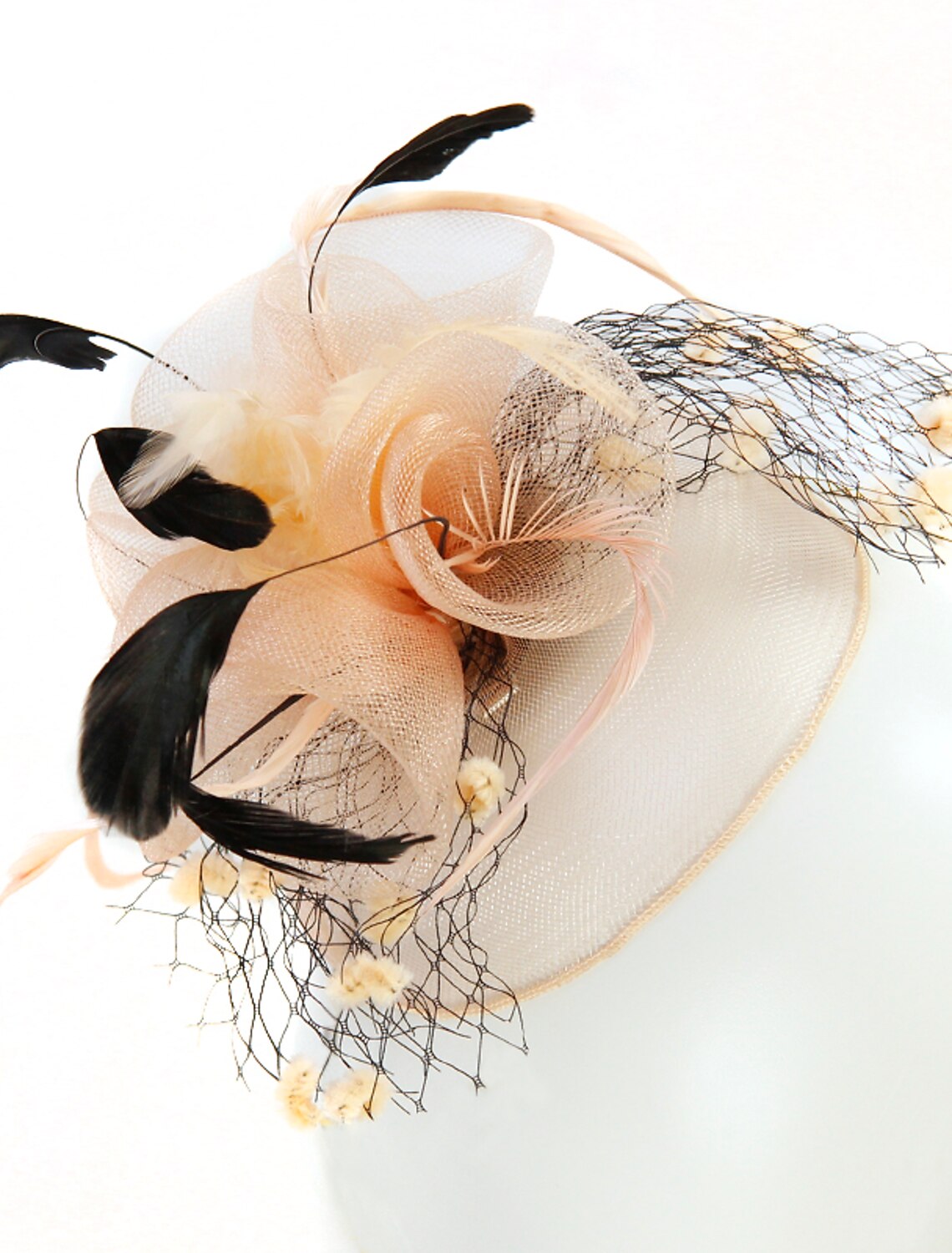 Wholesale Feather / Net Fascinators Kentucky Derby Hat / Birdcage Veils with 1 Piece Wedding / Party / Evening / Ladies Day Headpiece