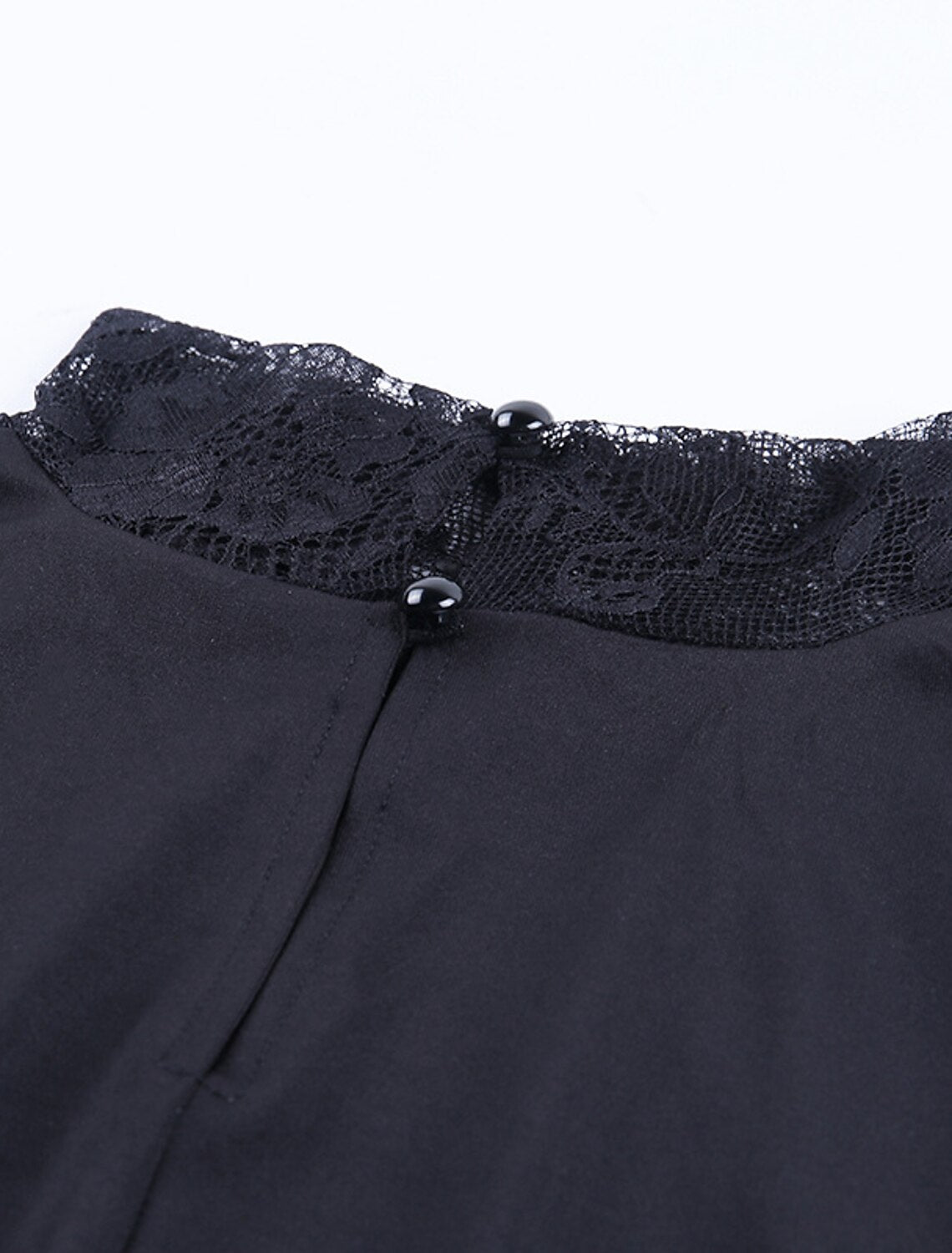 Wholesale Sheath / Column Cocktail Dresses Black Dress Homecoming Cocktail Party Short / Mini Long Sleeve High Neck Spandex with Lace Insert Pure Color