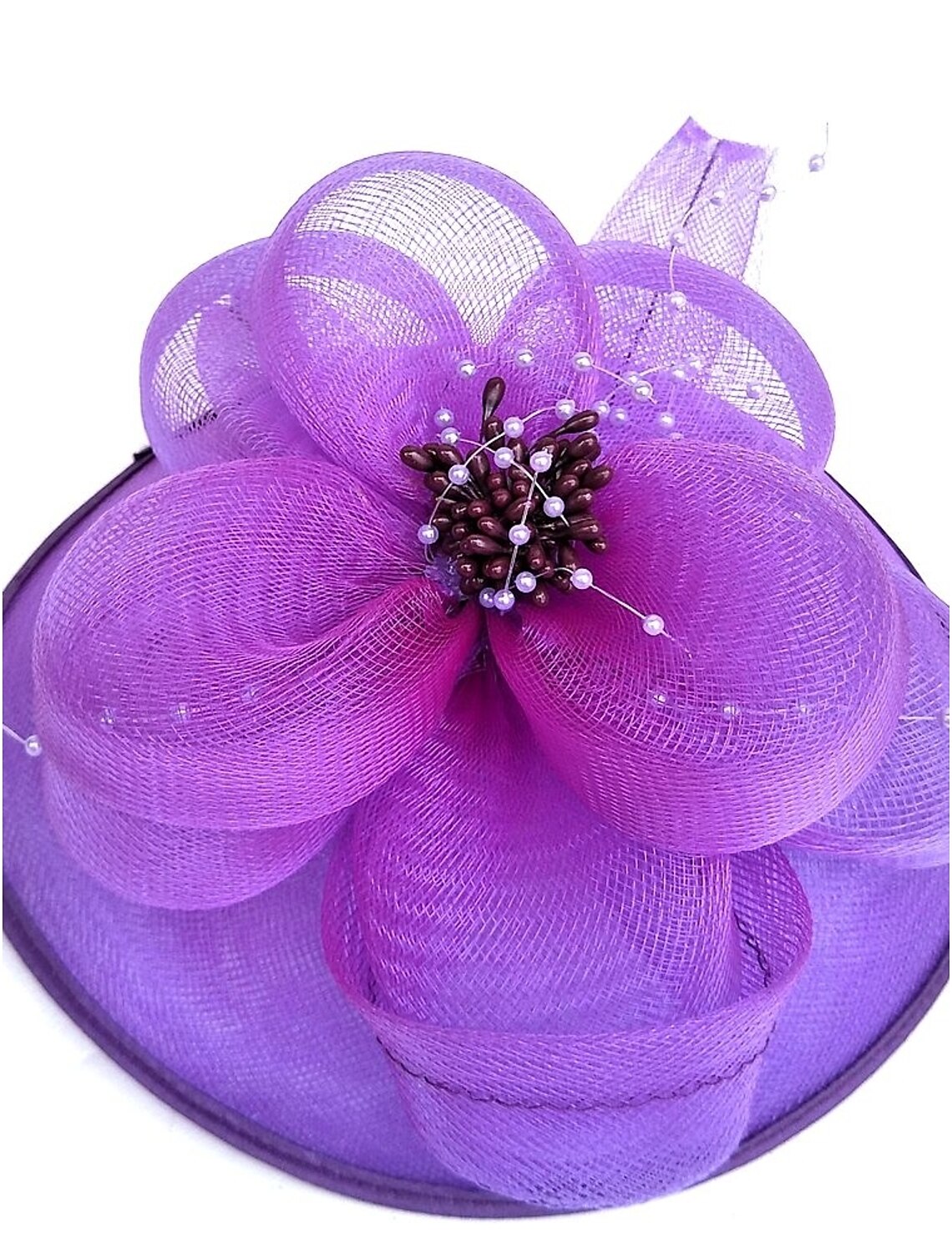 Wholesale Net Fascinators Kentucky Derby Hat/ Birdcage Veils with 1 Piece Wedding / Special Occasion / Tea Party Headpiece
