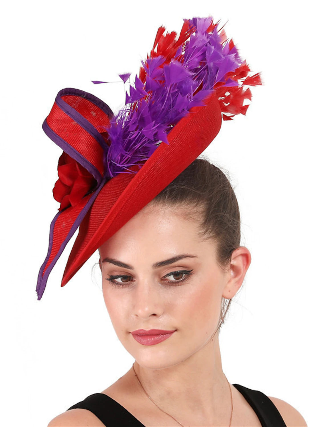 Wholesale Fascinators Sinamay Wedding Kentucky Derby Cocktail Retro Bridal With Feather Floral Headpiece Headwear